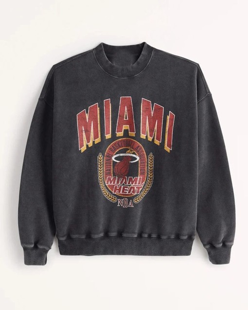 Vintage NBA Miami Heat Member Club Logo Sweatshirt, Miami Heat Shirt, Unisex Shirt - mens sport shirts