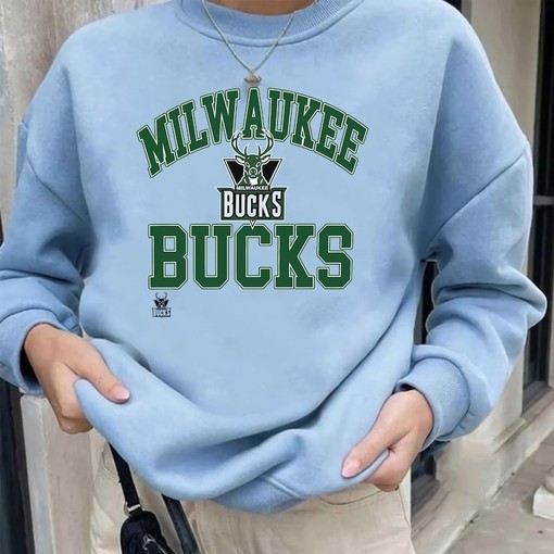 Vintage NBA Milwaukee Bucks Logo Sweatshirt - Unisex T-Shirt, Sweater, and Hoodie Gifts for Fans - Image 2