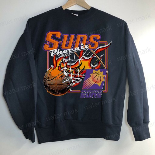 Vintage NBA Phoenix Suns Sweatshirt Hoodie - Classic Design for NBA Fans