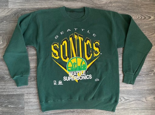 Vintage NBA Seattle Supersonics Logo Sweatshirt, Basketball Shirt, Unisex Sweater Hoodie