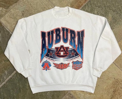 Vintage NCAA Auburn Tigers College Sweatshirt, Unisex Shirt Sweatshirt