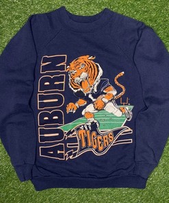 Vintage NCAA Auburn Tigers Football Sweatshirt, Unisex Shirt Sweatshirt