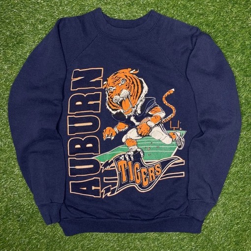 Vintage NCAA Auburn Tigers Football Sweatshirt, Unisex Shirt Sweatshirt