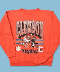 Vintage NCAA Clemson Tigers Football Sweatshirt - Great Clemson University Gear