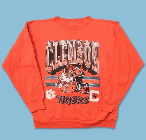 Vintage NCAA Clemson Tigers Football Sweatshirt - Great Clemson University Gear