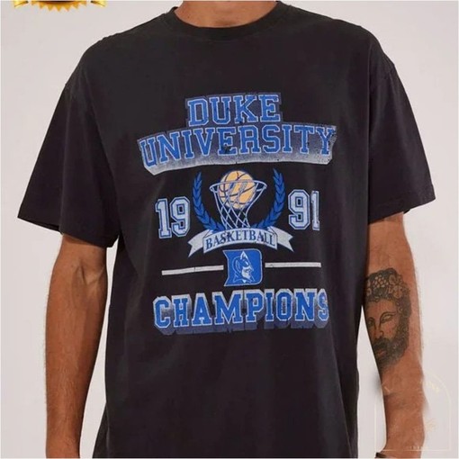 Vintage NCAA Duke Blue Devils Champions Black T-Shirt, Duke Blue Devils Shirt, NCAA Shirt, Unisex Tee