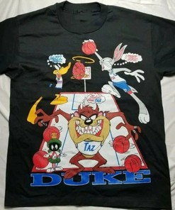 Vintage NCAA Duke Blue Devils Looney Tunes T-Shirt, Duke Blue Devils Shirt Shirt, Unisex Shirt with Fun Graphics