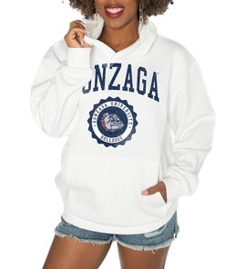 Vintage NCAA Gonzaga Bulldogs Logo Women's Perfect Pullover Sweatshirt White Gifts for Fans