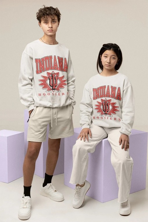 Vintage NCAA Indiana Hoosiers Big Logo Shirt with Classic Design, Unisex Shirt
