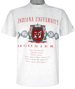 Vintage NCAA Indiana Hoosiers Big Logo Unisex Shirt - Classic College Shirts - NCAA Shirts for Men