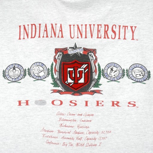 Vintage NCAA Indiana Hoosiers Big Logo Unisex Shirt - Classic College Shirts - NCAA Shirts for Men - Image 2