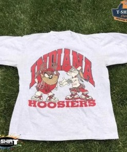 Vintage NCAA Indiana Hoosiers Looney Tunes Shirt with Football Theme, Unisex Shirt