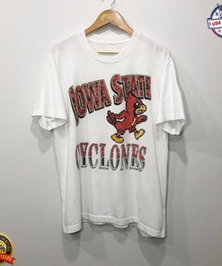 Vintage NCAA Iowa State Cyclones Mascot Logo T-Shirt with Classic Design for Fans of the Team