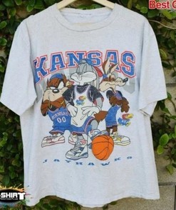Vintage NCAA Kansas Jayhawks Looney Tunes Shirt, College Apparel