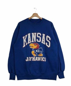 Vintage NCAA Kansas Jayhawks Mascot Sweatshirt, College Fan Gear
