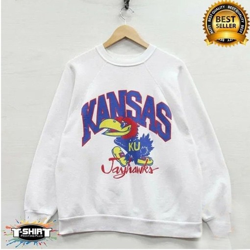 Vintage NCAA Kansas Jayhawks Sweatshirt, Unisex T-Shirt Sweater