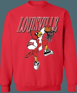 Vintage NCAA Louisville Cardinals Basketball Crewneck Sweatshirt Hoodie for Unisex Fans