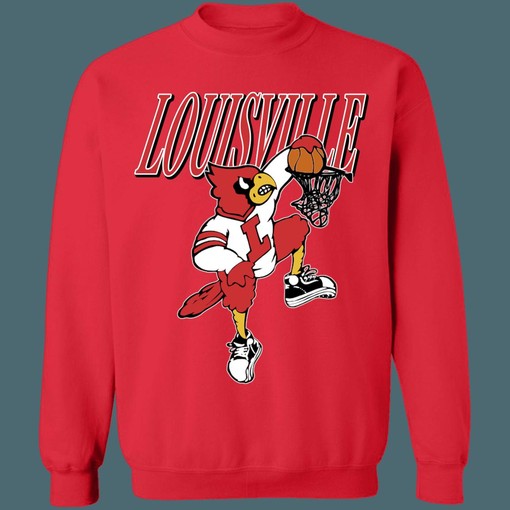 Vintage NCAA Louisville Cardinals Basketball Crewneck Sweatshirt Hoodie for Unisex Fans