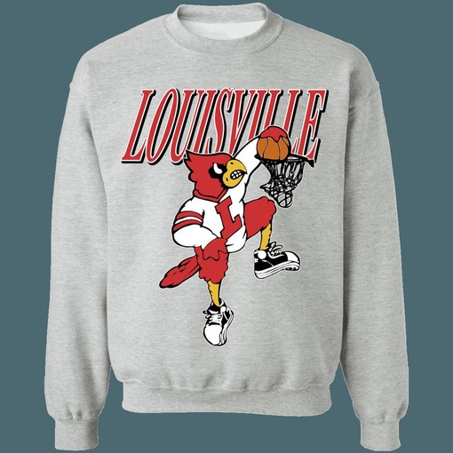 Vintage NCAA Louisville Cardinals Basketball Crewneck Sweatshirt Hoodie for Unisex Fans - Image 2