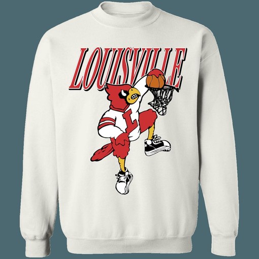 Vintage NCAA Louisville Cardinals Basketball Crewneck Sweatshirt Hoodie for Unisex Fans - Image 3