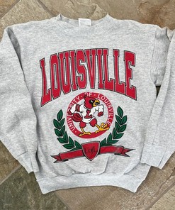 Vintage NCAA Louisville Cardinals College Sweatshirt, University of Louisville Shirt, College Vintage Shirt, NCAA Shirt