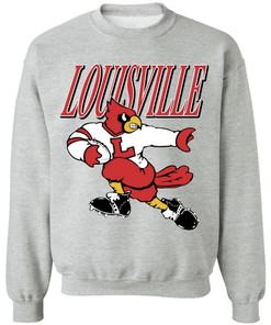 Vintage NCAA Louisville Cardinals Football Crewneck Sweatshirt - NCAA Shirts for Fans