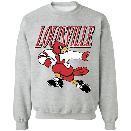 Vintage NCAA Louisville Cardinals Football Crewneck Sweatshirt - NCAA Shirts for Fans