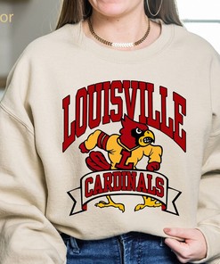 Vintage NCAA Louisville Cardinals Shirt with Athletic Department and Logo Sweatshirt Hoodie for Fans