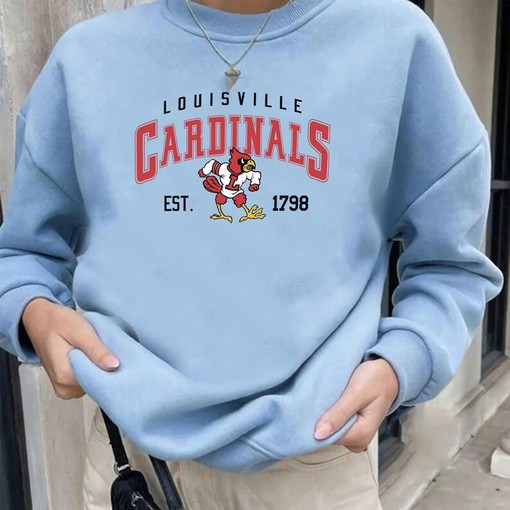 Vintage NCAA Louisville Cardinals Shirt with EST 1798 Logo Sweatshirt Hoodie for Fans - Image 2