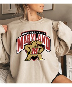 Vintage NCAA Maryland Terrapins Logo Sweatshirt, University of Maryland Shirt - Unisex Shirt - ncaa shirts