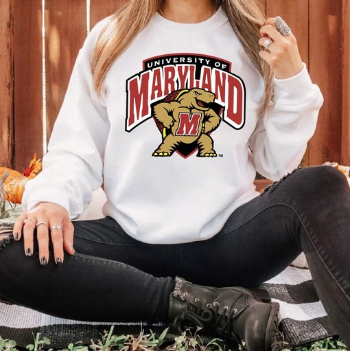 Vintage NCAA Maryland Terrapins Logo Sweatshirt, University of Maryland Shirt - Unisex Shirt - ncaa shirts - Image 3