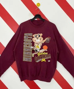 Vintage NCAA Minnesota Golden Gophers Mascot Sweatshirt - Unisex Sweater Hoodie for Football/Basketball Fans