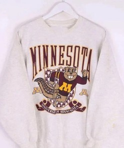 Vintage NCAA Minnesota Golden Gophers Sweatshirt, Ideal NCAA Shirt, Ideal for University Football Fan Shirt