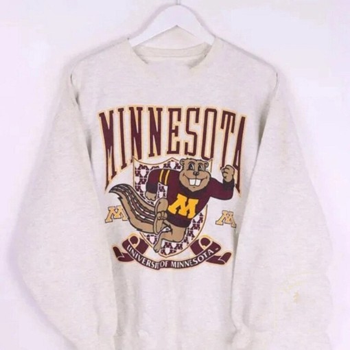 Vintage NCAA Minnesota Golden Gophers Sweatshirt, Ideal NCAA Shirt, Ideal for University Football Fan Shirt