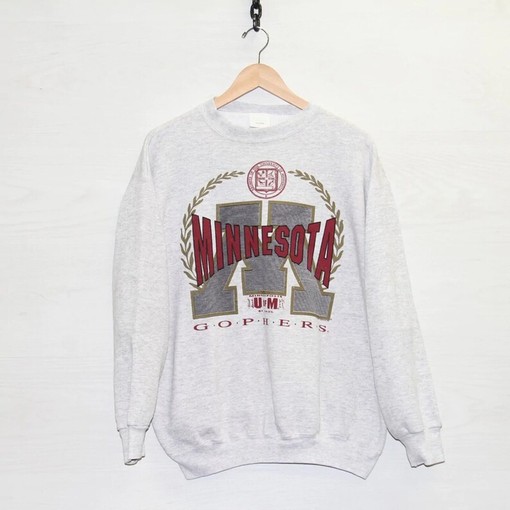 Vintage NCAA Minnesota Golden Gophers Sweatshirt, Perfect University Of Minnesota College Shirt, Great for NCAA Fans