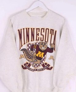 Vintage NCAA Minnesota Golden Gophers Sweatshirt for NCAA and University of Minnesota Fans