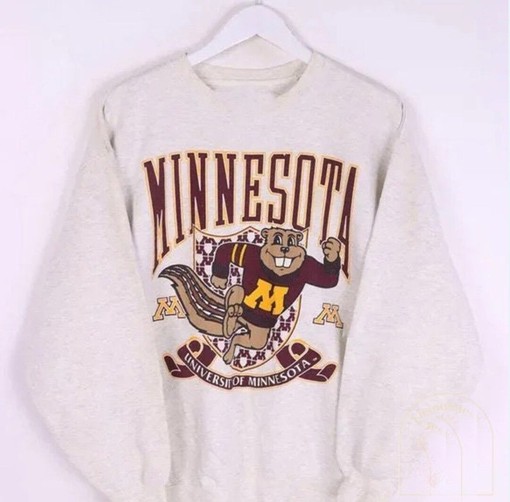 Vintage NCAA Minnesota Golden Gophers Sweatshirt for NCAA and University of Minnesota Fans