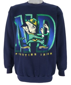 Vintage NCAA Notre Dame Fighting Irish Sweatshirt featuring Retro NCAA Shirts