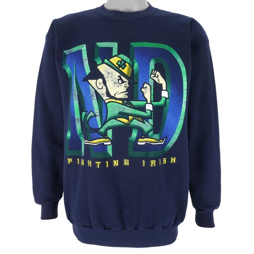 Vintage NCAA Notre Dame Fighting Irish Sweatshirt featuring Retro NCAA Shirts