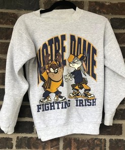 Vintage NCAA Notre Dame Looney Tunes Sweatshirt, NCAA Shirt, Unisex Shirt