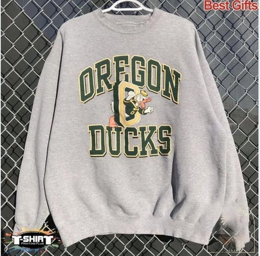 Vintage NCAA Oregon Ducks Logo Sweatshirt and Unisex Tshirt