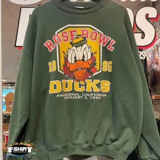 Vintage NCAA Oregon Ducks Logo Sweatshirt and University of Oregon Hoodie