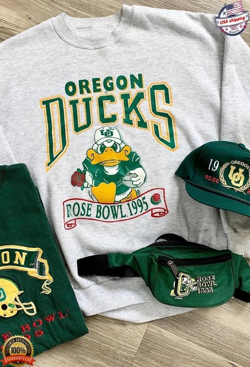 Vintage NCAA Oregon Ducks Rose Bowl Sweatshirt