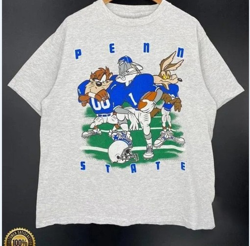 Vintage NCAA Penn State Looney Tunes Shirt and PSU Shirt