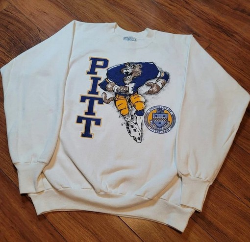 Vintage NCAA Pittsburgh Panthers Football Sweatshirt for Men - Pitt Panthers Shirt