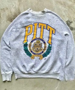 Vintage NCAA Pittsburgh Panthers Logo Sweatshirt - Pitt Panthers Shirt