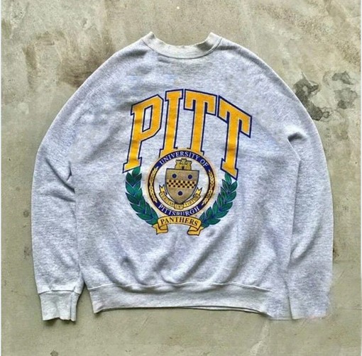 Vintage NCAA Pittsburgh Panthers Logo Sweatshirt - Pitt Panthers Shirt