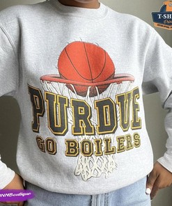 Vintage NCAA Purdue Boilermakers Basketball Sweatshirt - Purdue University Apparel for Men & Women
