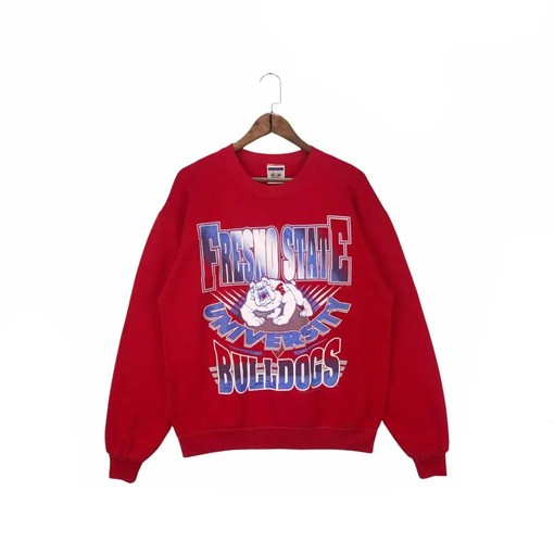 Vintage NCAA Shirts - 90s Fresno State University Bulldogs NCAA Gear T-Shirt Sweatshirt Hoodie