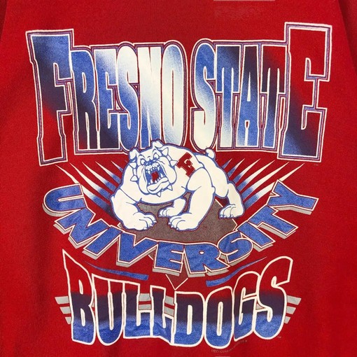 Vintage NCAA Shirts - 90s Fresno State University Bulldogs NCAA Gear T-Shirt Sweatshirt Hoodie - Image 2